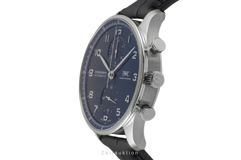 IWC Portugieser chronograph steel automatic men's watch IW371606 LP: 9100EUR [2604723]