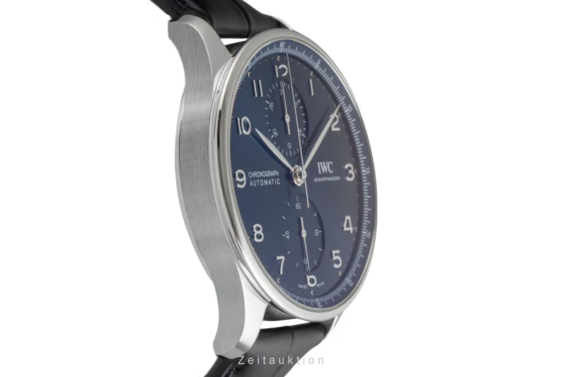 IWC Portugieser chronograph steel automatic men's watch IW371606 LP: 9100EUR [2604723]