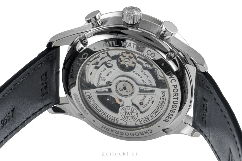 IWC Portugieser chronograph steel automatic men's watch IW371606 LP: 9100EUR [2604723]