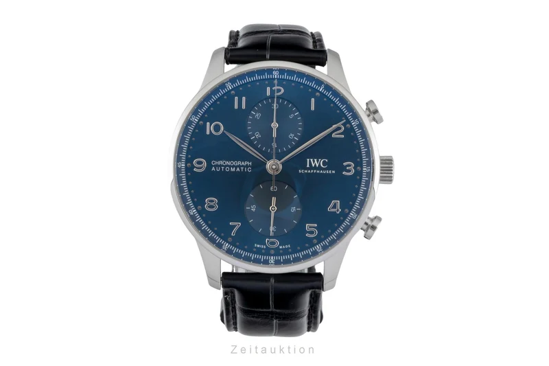 IWC Portugieser chronograph steel automatic men's watch IW371606 LP: 9100EUR [2604738]