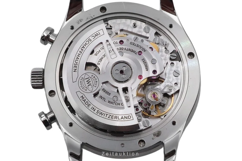 IWC Portugieser chronograph steel automatic men's watch IW371606 LP: 9100EUR [2604738]