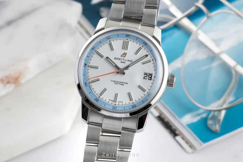 Breitling Top Time steel automatic men's watch AB3113281A1A1 LP: 6000EUR [2604893]