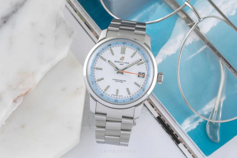 Breitling Top Time steel automatic men's watch AB3113281A1A1 LP: 6000EUR [2604893]