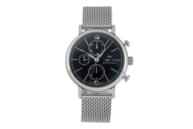 IWC Portofino chronograph steel automatic men's watch IW391010 [2604682]