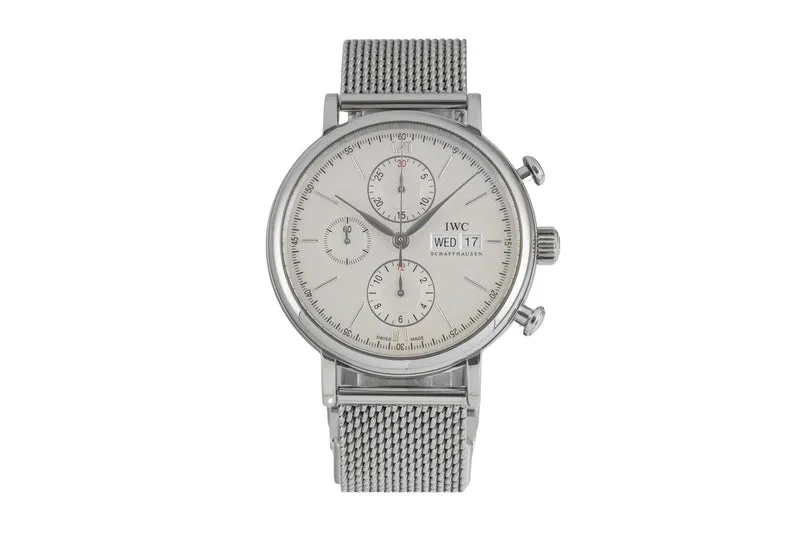 IWC Portofino chronograph steel automatic men's watch IW391009 [2604831]