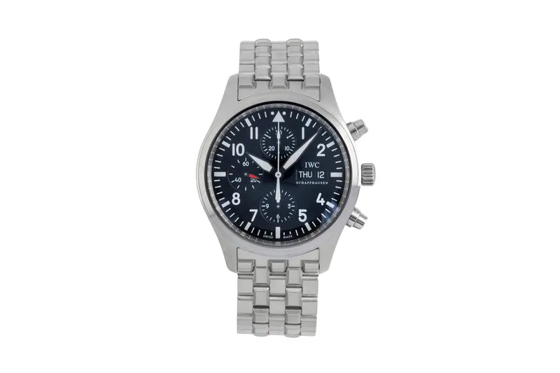 IWC Fliegerchronograph chronograph steel automatic men's watch IW371704 [2604770]
