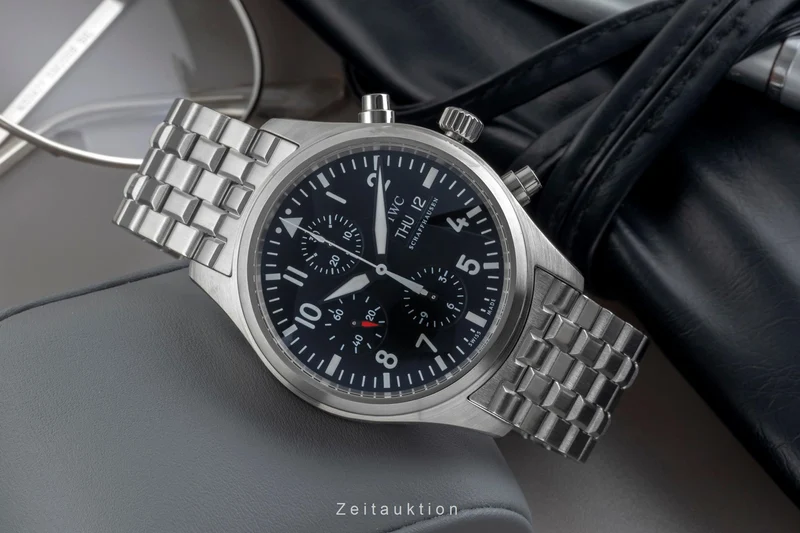 IWC Fliegerchronograph chronograph steel automatic men's watch IW371704 [2604770]