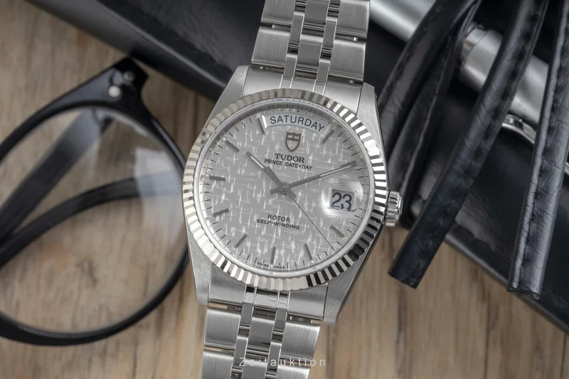 Tudor Date-Day steel / white gold automatic men's watch 76214 [2604407]