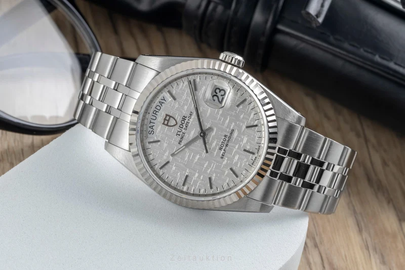 Tudor Date-Day steel / white gold automatic men's watch 76214 [2604407]