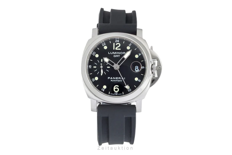 Panerai Luminor GMT steel automatic men's watch PAM00159 LP: 9600EUR [2604586]