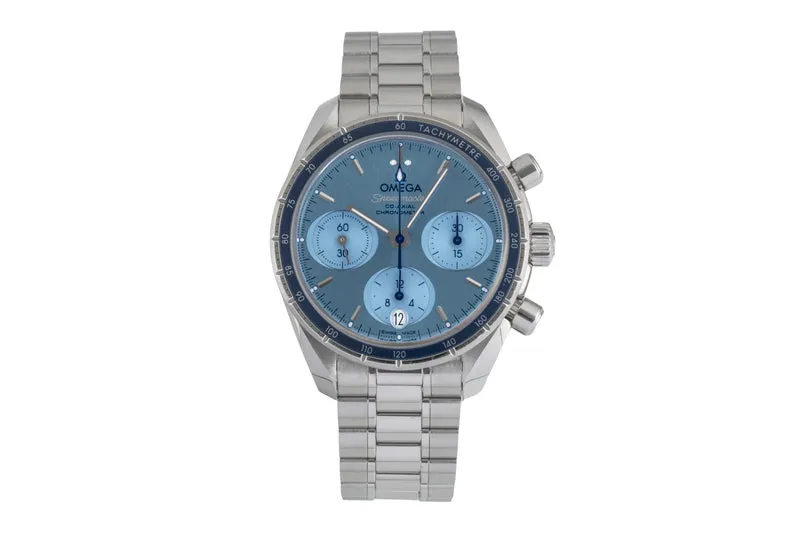 Omega Speedmaster chronograph steel automatic men's watch 324.30.38.50.03.001 LP: 6100EUR [2604082]