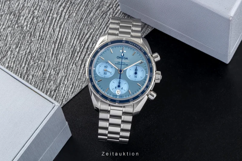 Omega Speedmaster chronograph steel automatic men's watch 324.30.38.50.03.001 LP: 6100EUR [2604082]