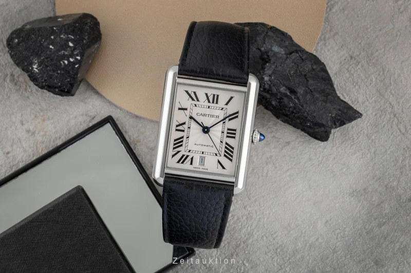 Cartier Tank steel automatic men's watch WSTA0040 [2604933]