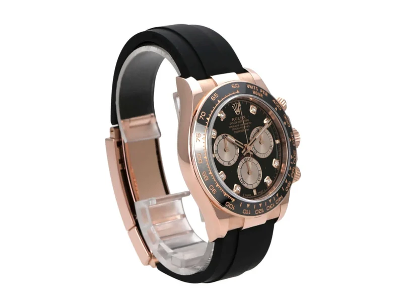 Rolex Daytona Everose-Gold 126515LN Schwarz Diamant Oysterflex