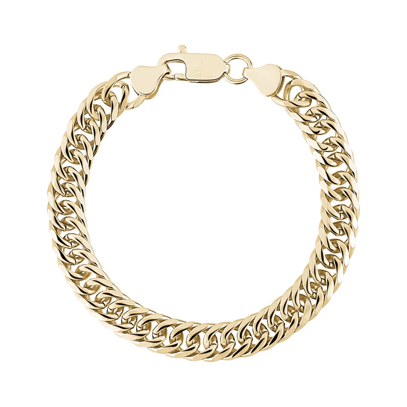 Armband mit Diamantschliff und doppelter Kante