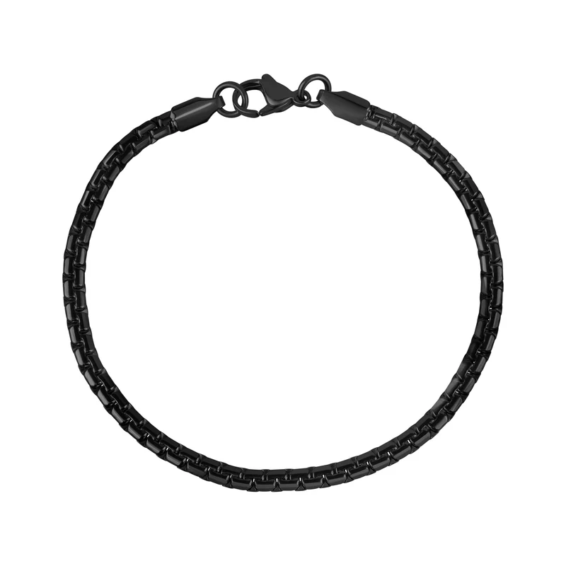 Flaches rundes Box-Link-Armband