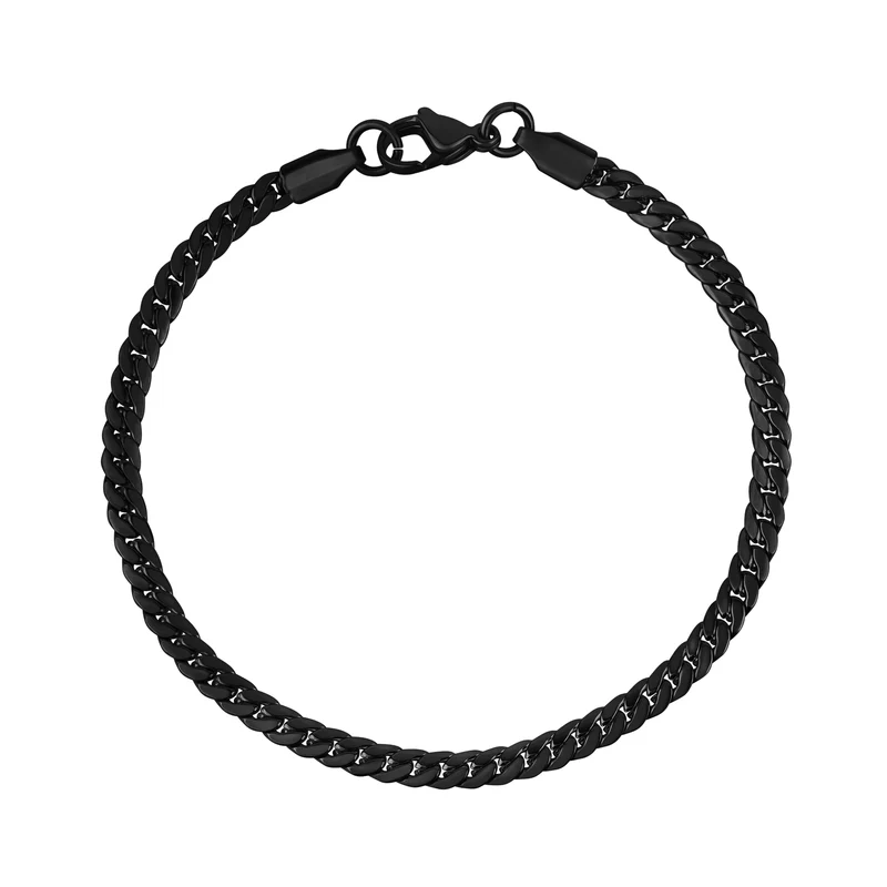 Flaches kubanisches Gliederarmband Miami