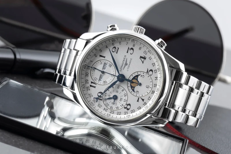 Longines Master Collection chronograph steel automatic men's watch L2.673.4.78.5 LP: 3850EUR [2604582]
