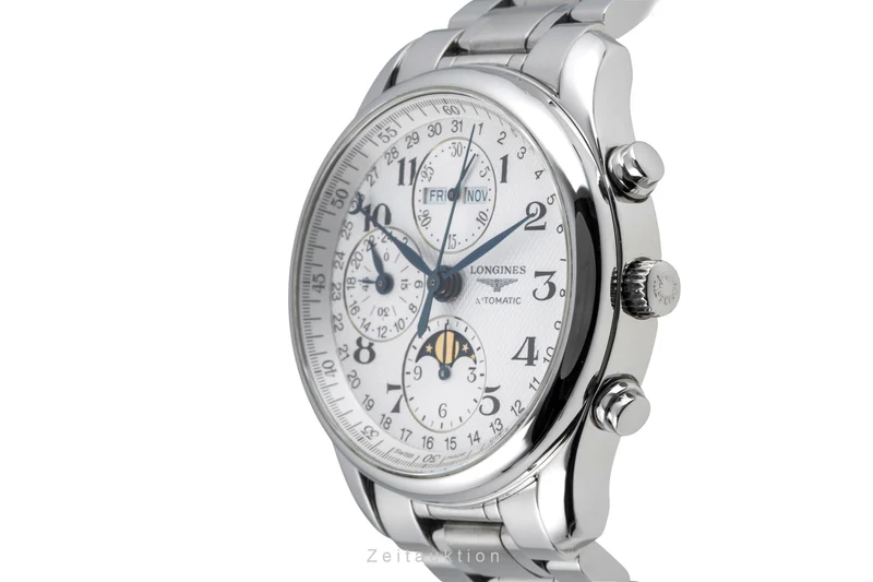 Longines Master Collection chronograph steel automatic men's watch L2.673.4.78.5 LP: 3850EUR [2604582]