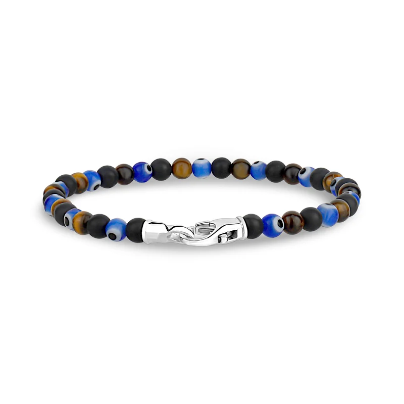 Multi-Stone Evil Eye Armband | 4MM