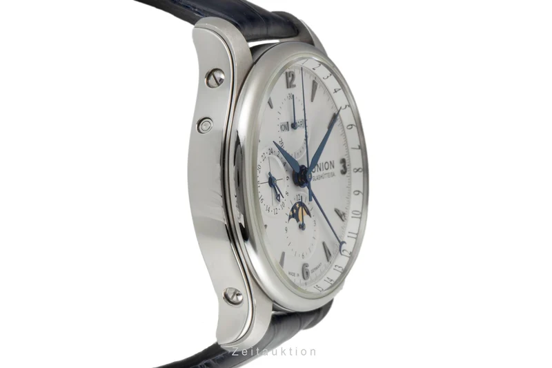 Union Glashütte Belisar chronograph steel automatic men's watch D009.425A LP: 3600EUR [2604056]