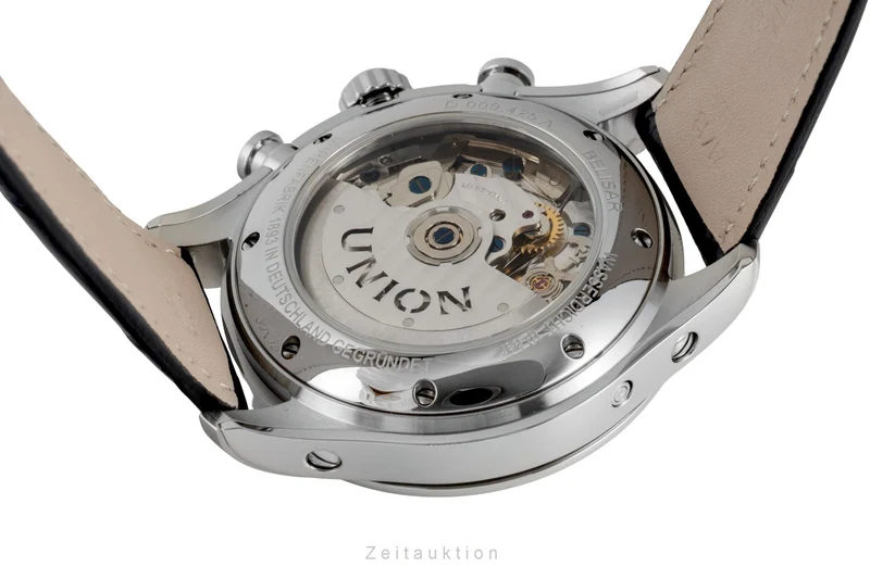 Union Glashütte Belisar chronograph steel automatic men's watch D009.425A LP: 3600EUR [2604056]