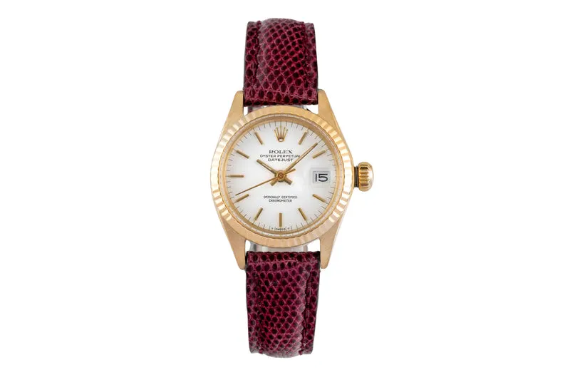 Rolex Lady Datejust 18 ct gold automatic women's watch 6917 Vintage [2604183]