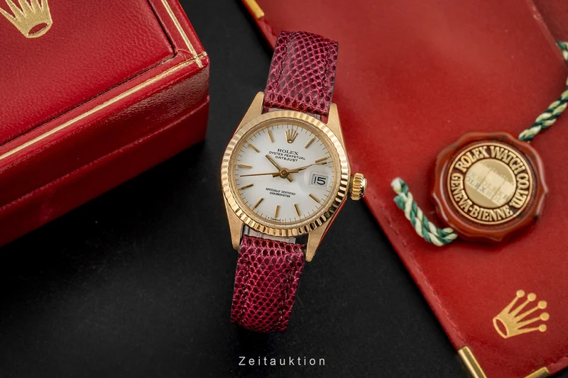 Rolex Lady Datejust 18 ct gold automatic women's watch 6917 Vintage [2604183]