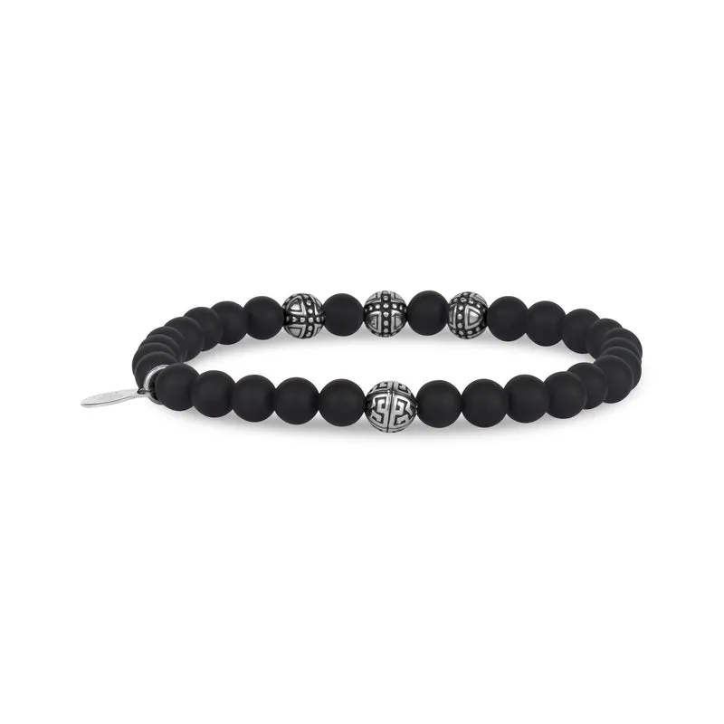 6mm Drei-Bahnen-Stretch-Perlenarmband