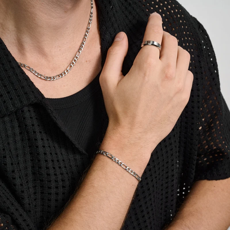5mm Figaro Gliederarmband