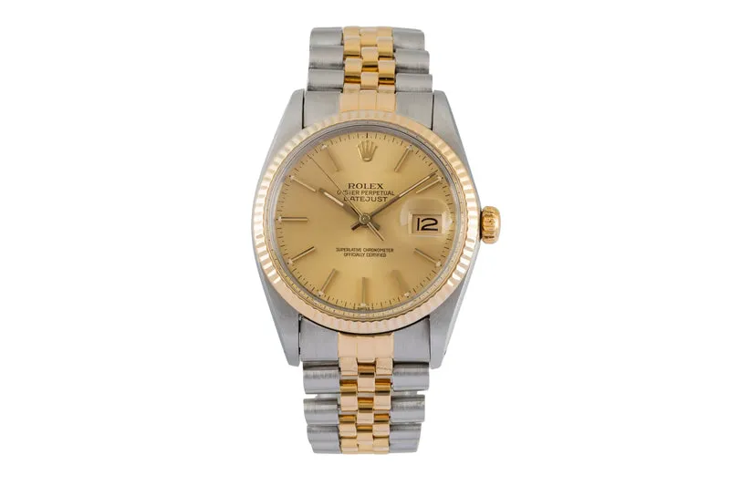Rolex Datejust steel / gold automatic men's watch 16013 [2604505]