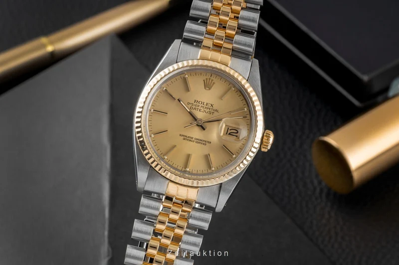 Rolex Datejust steel / gold automatic men's watch 16013 [2604505]