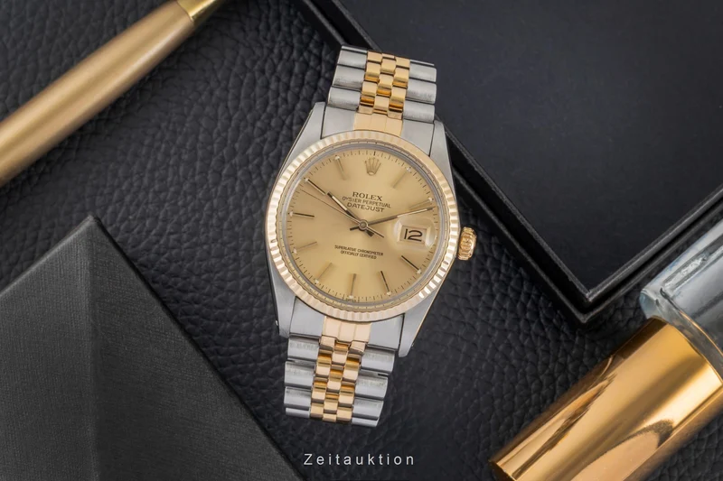Rolex Datejust steel / gold automatic men's watch 16013 [2604505]