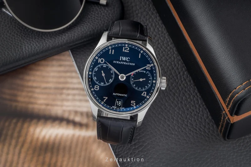IWC Portugieser steel automatic men's watch IW500109 LP: 14000EUR [2604624]