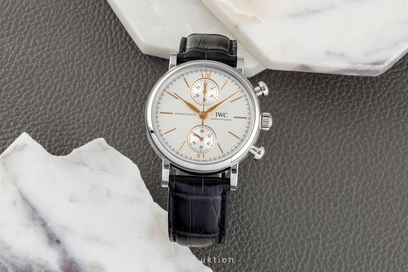 IWC Portofino chronograph steel automatic men's watch IW391406 LP: 6800EUR [2604618]