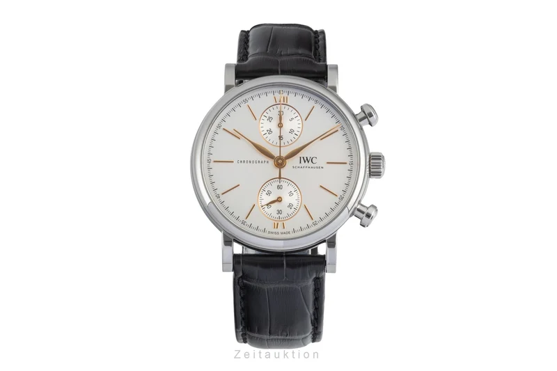 IWC Portofino chronograph steel automatic men's watch IW391406 LP: 6800EUR [2604618]