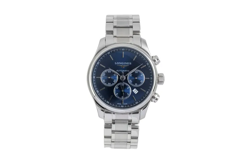 Longines Master Collection chronograph steel automatic men's watch L2.859.4.92.6 LP: 3600EUR [2604708]