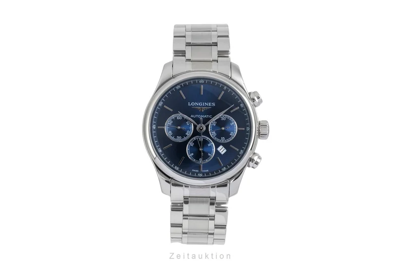 Longines Master Collection chronograph steel automatic men's watch L2.859.4.92.6 LP: 3600EUR [2604708]