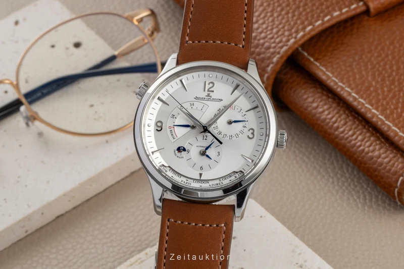 Jaeger LeCoultre Master Geographic steel automatic men's watch Q4128420, 830.8.A9.S LP: 17400EUR [2604596]