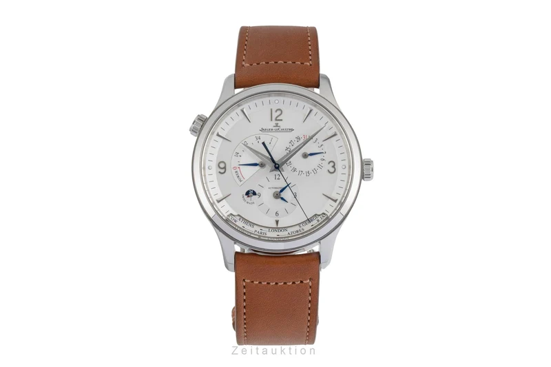 Jaeger LeCoultre Master Geographic steel automatic men's watch Q4128420, 830.8.A9.S LP: 17400EUR [2604596]