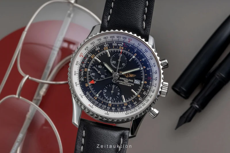 Breitling Navitimer World chronograph steel automatic men's watch A24322 [2604634]