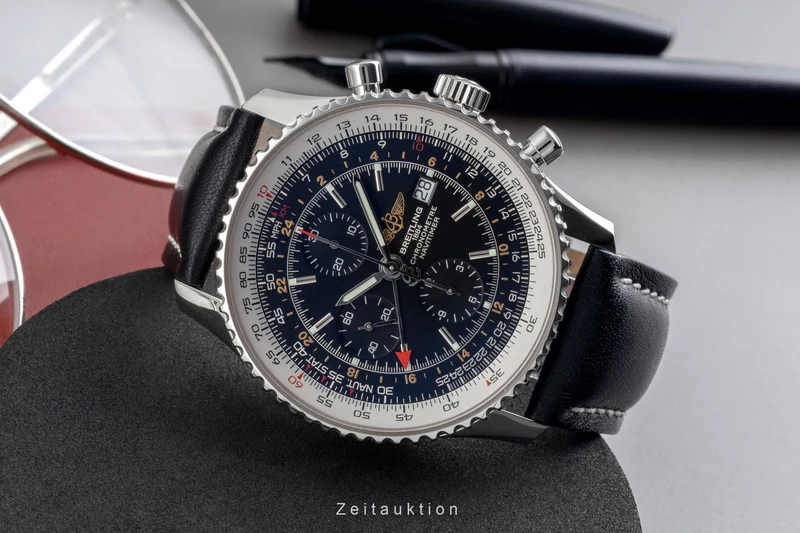 Breitling Navitimer World chronograph steel automatic men's watch A24322 [2604634]