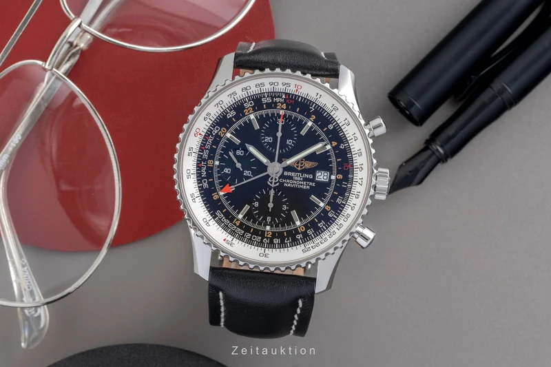 Breitling Navitimer World chronograph steel automatic men's watch A24322 [2604634]