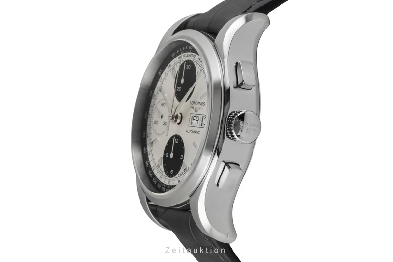 Longines Heritage chronograph steel automatic men's watch L2.747.4.92.4 LP: 3700EUR [2604663]