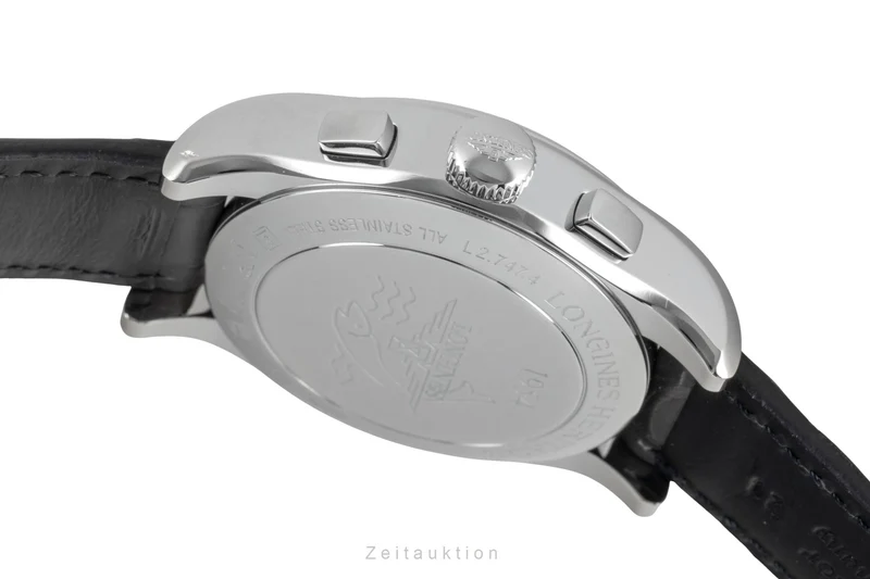 Longines Heritage chronograph steel automatic men's watch L2.747.4.92.4 LP: 3700EUR [2604663]
