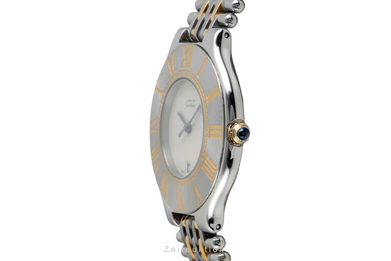 Cartier Must De Cartier 21 gilt / steel quartz men's watch 9011 [2604024]