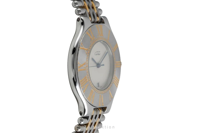 Cartier Must De Cartier 21 gilt / steel quartz men's watch 9011 [2604024]