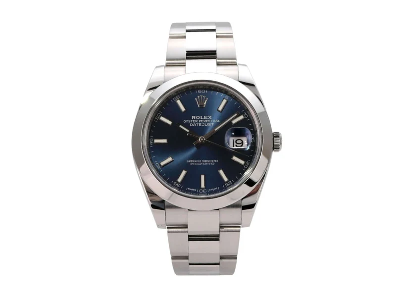 Rolex Datejust 41 Edelstahl 126300 Blau Index