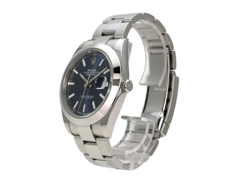 Rolex Datejust 41 Edelstahl 126300 Blau Index