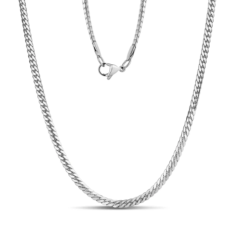 Flache Miami Cuban Link Kette